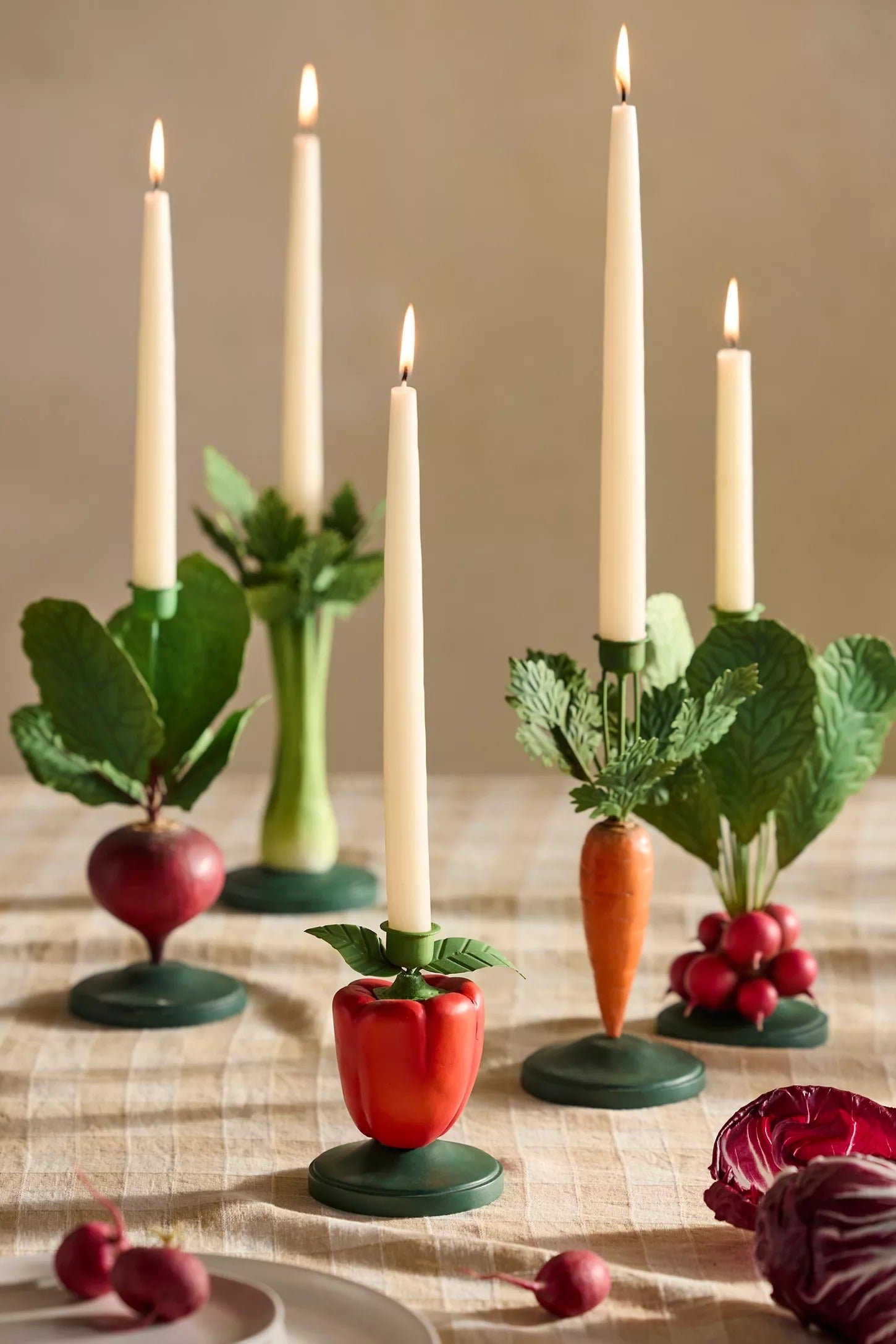 Vegetable Candles Holder