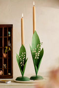 Set of 2 Lily of the Valley Candles Holder