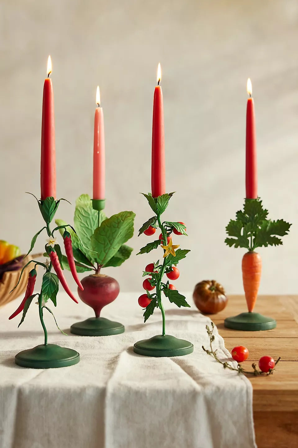 Vegetable Candles Holder
