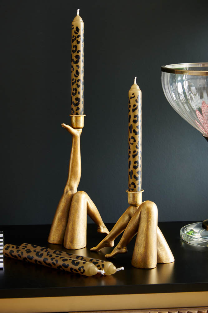 Sexy Legs Candle Holder In Gold