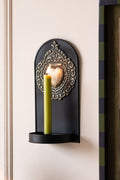 Gold Milagro Heart Candlestick Wall Sconce