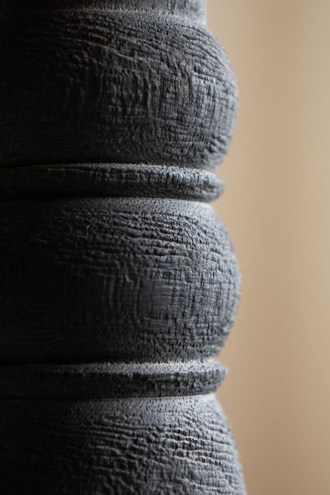 Traditional Black Candle Holder - Tall